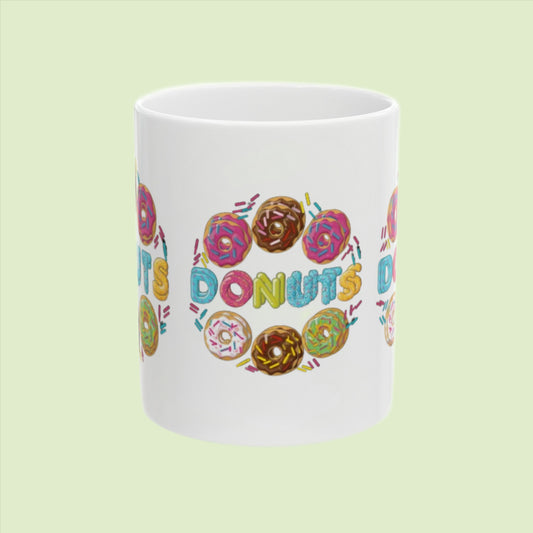 Cearm Donuts Ceramic Mug, 11oz